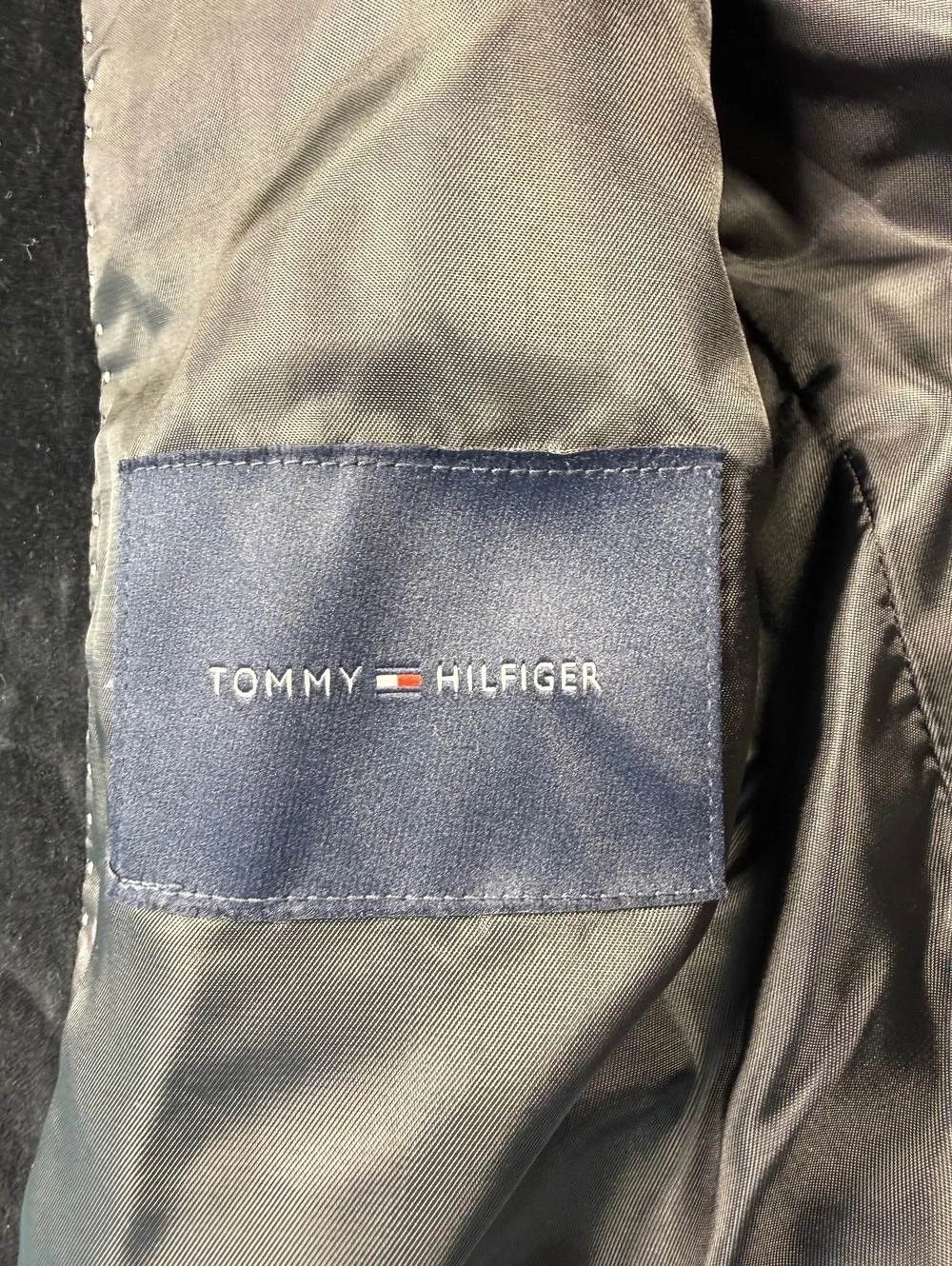 Tommy Hilfiger Black Velvet Blazer Men's 44R